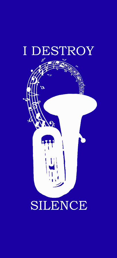 Tuba Destroys Silence Digital Art by Ginger Repke