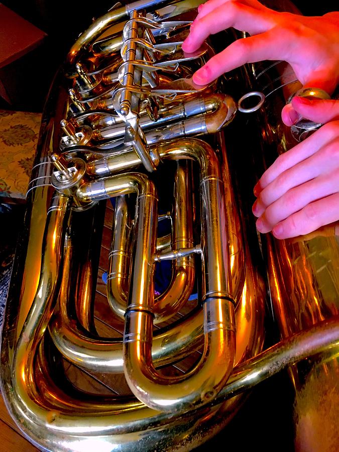 Tuba horn  Photograph by Blair Seitz