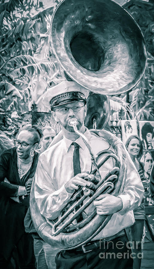 Tuba Player French Quarter  Photograph by Kathleen K Parker