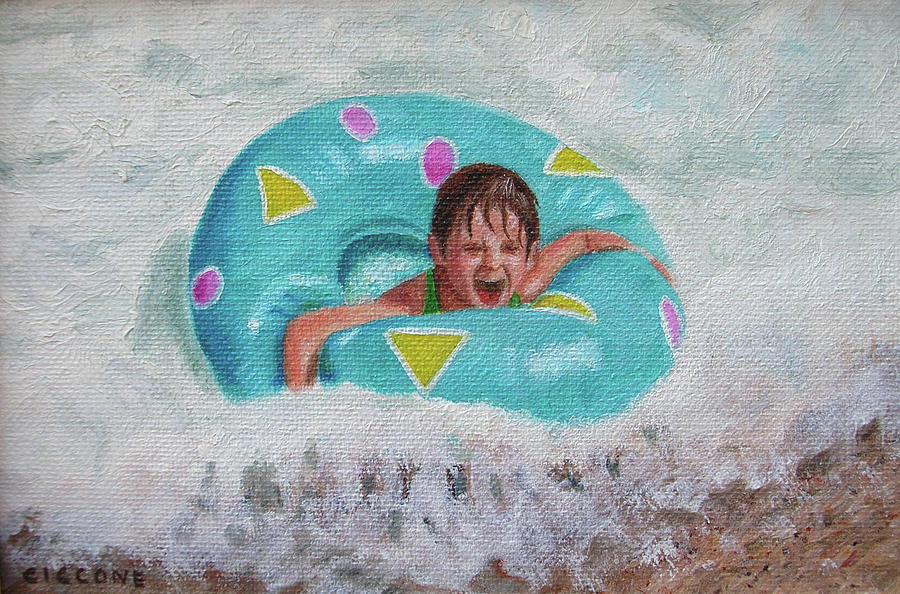 Tube Fun Painting by Jill Ciccone Pike