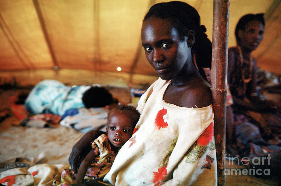 Tuberculosis Tent with Mother and Child, African Diaspora, Somalia ...