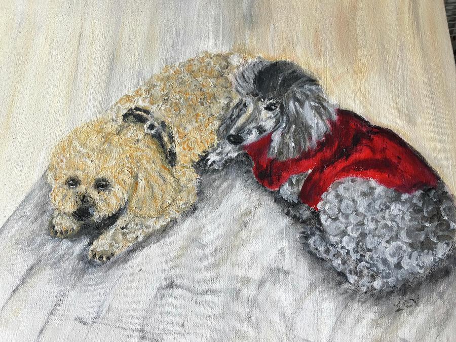 Tucker and Sophi Painting by Lucille Valentino