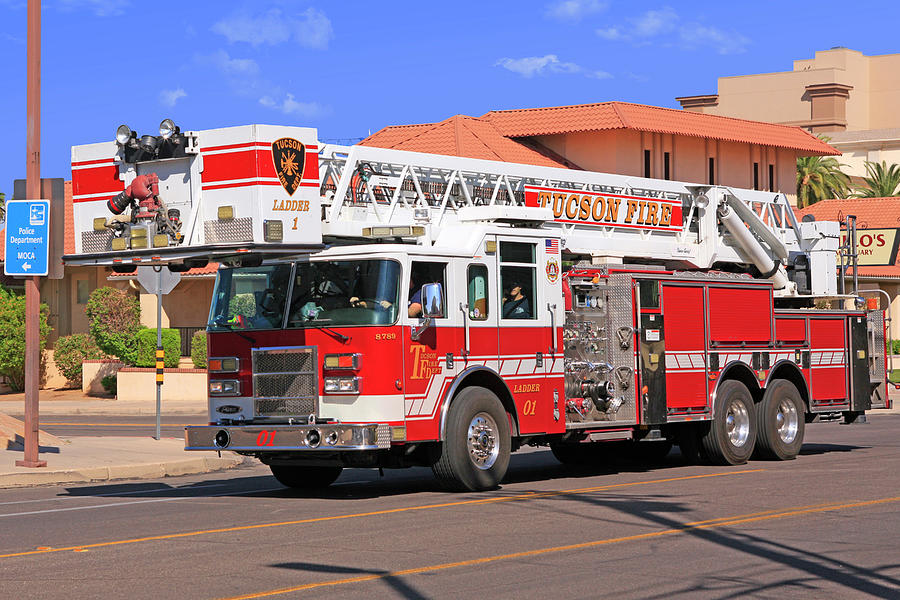 Tucson FD Fire Engine Photograph by Chris Smith