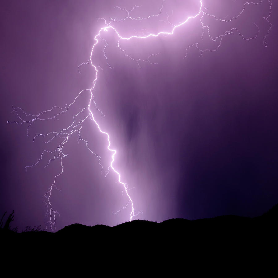 Summer Photograph - Tucson Mountain Thunderstorm by Douglas Taylor