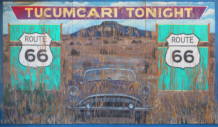 Tucumcari Tonight Mural - Route 66 Photograph by Susan Rissi Tregoning