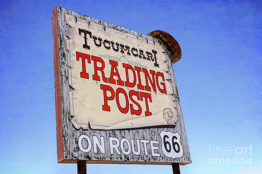 Tucumcari Trading Post Sign Photograph by Lynn Sprowl
