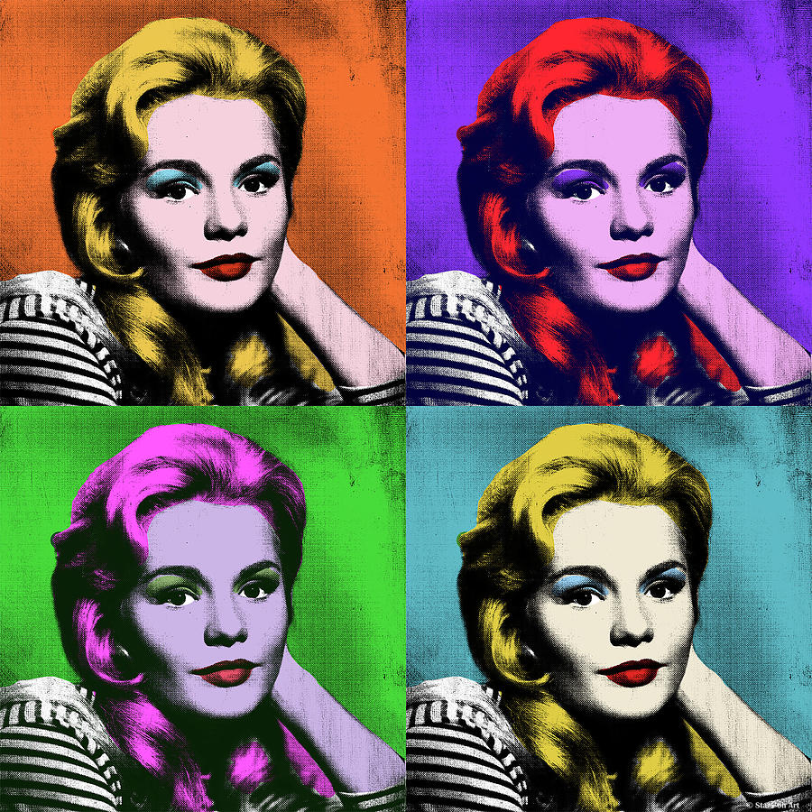 Hollywood Mixed Media - Tuesday Weld pop art by Movie World Posters