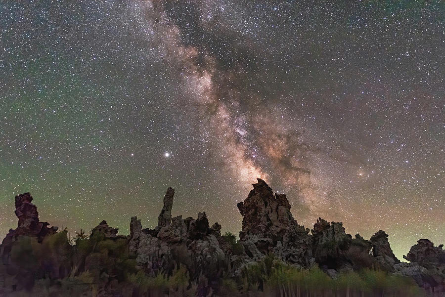 Tufa Milky Way 2 Photograph by Laura Macky