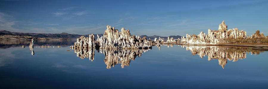 Tufa - Reflections Series #5 - Mono Lake, CA, USA - 2011 Panoramic 2/10 Photograph by Robert Khoi