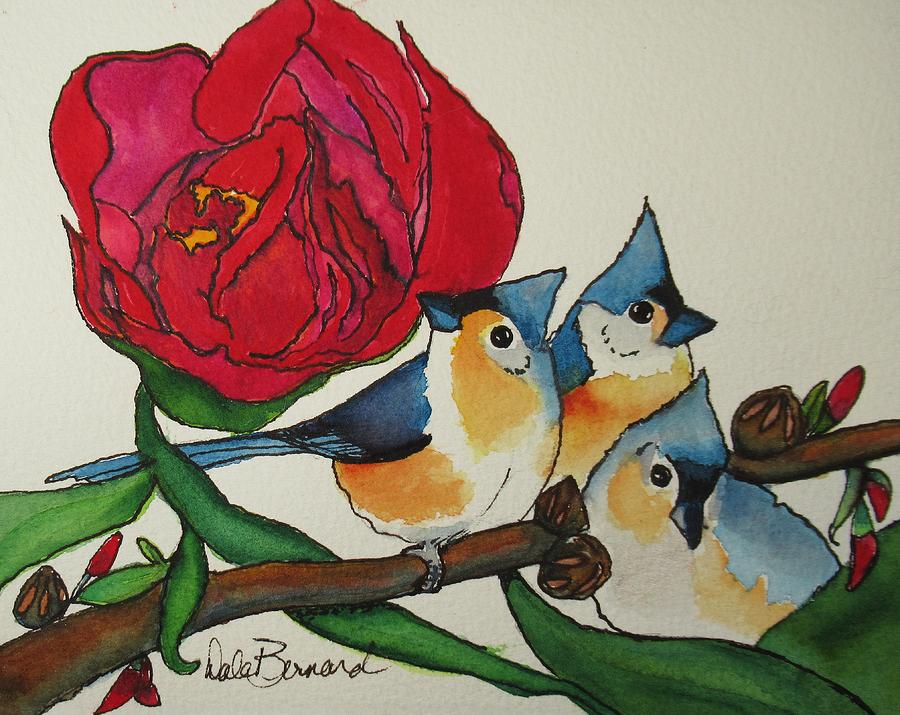Tufted Trio Painting by Dale Bernard