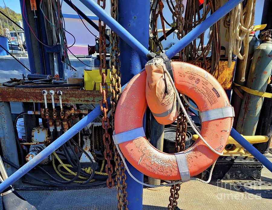Tug Boat Life Buoy Photograph by Norma Appleton