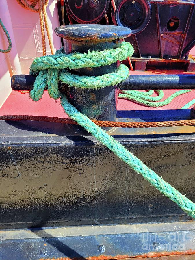 Tug Boat Rope Photograph by Norma Appleton