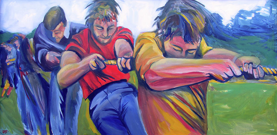 Tug of War Painting by John Gholson