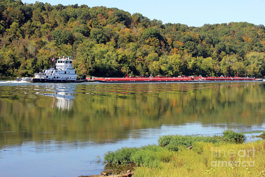 Tugboat on Ohio River 6400 Photograph by Jack Schultz