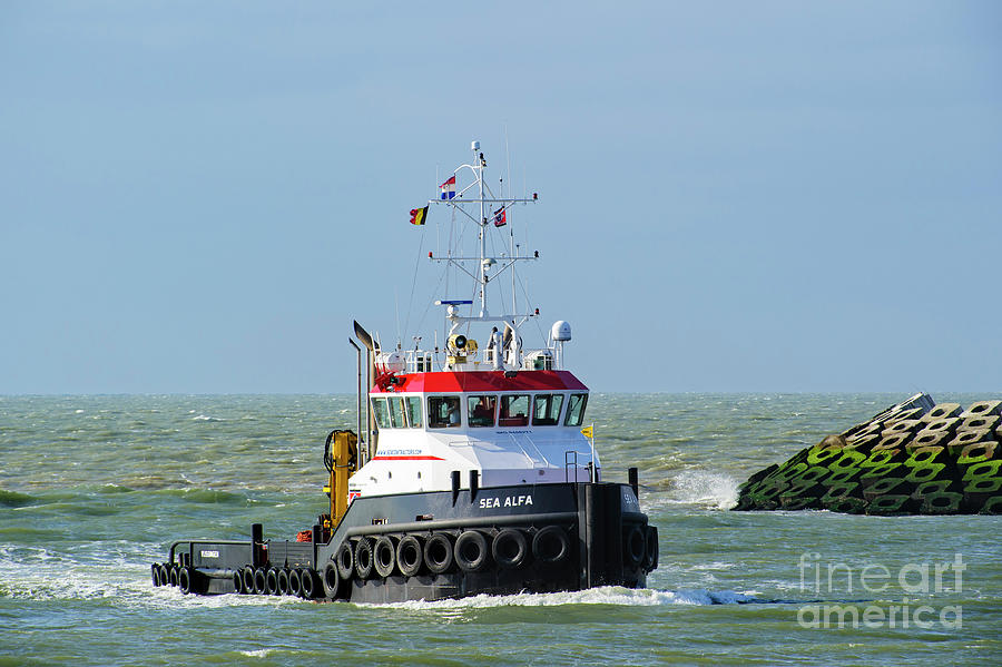 Tugboat Sea Alfa Photograph by Arterra Picture Library