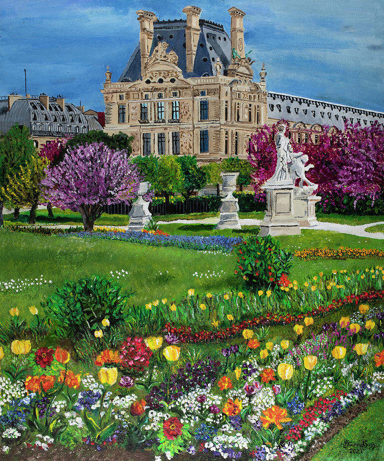 Tuileries Garden Ceramic Art by Bruce Schmalfuss
