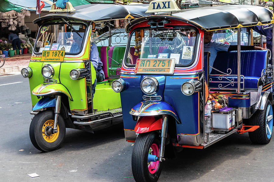 Tuk tuks Photograph by Kevin Hellon - Fine Art America