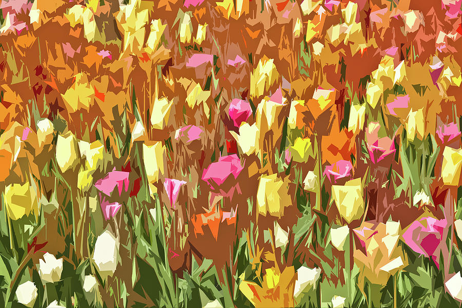 Tulip Abstract Digital Art