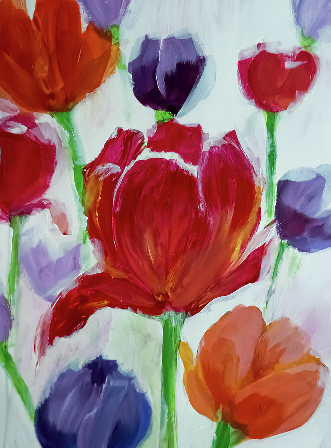 Tulip Fest Painting by Lisa Kaiser