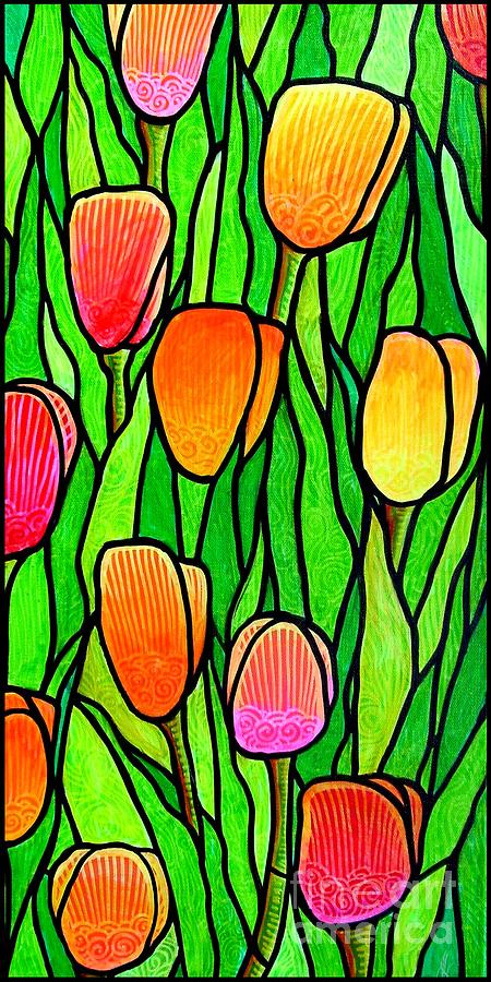 Tulip Garden 2 Painting by Jim Harris