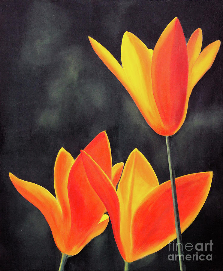 Tulip King Painting by Patrick Dablow