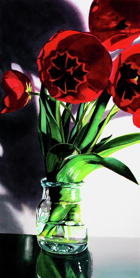 Tulip Study Painting by Denny Bond