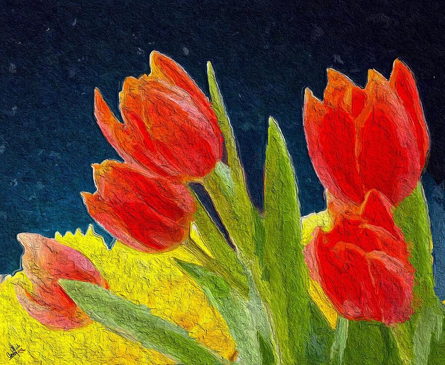 Tulip Times Painting by Anas Afash