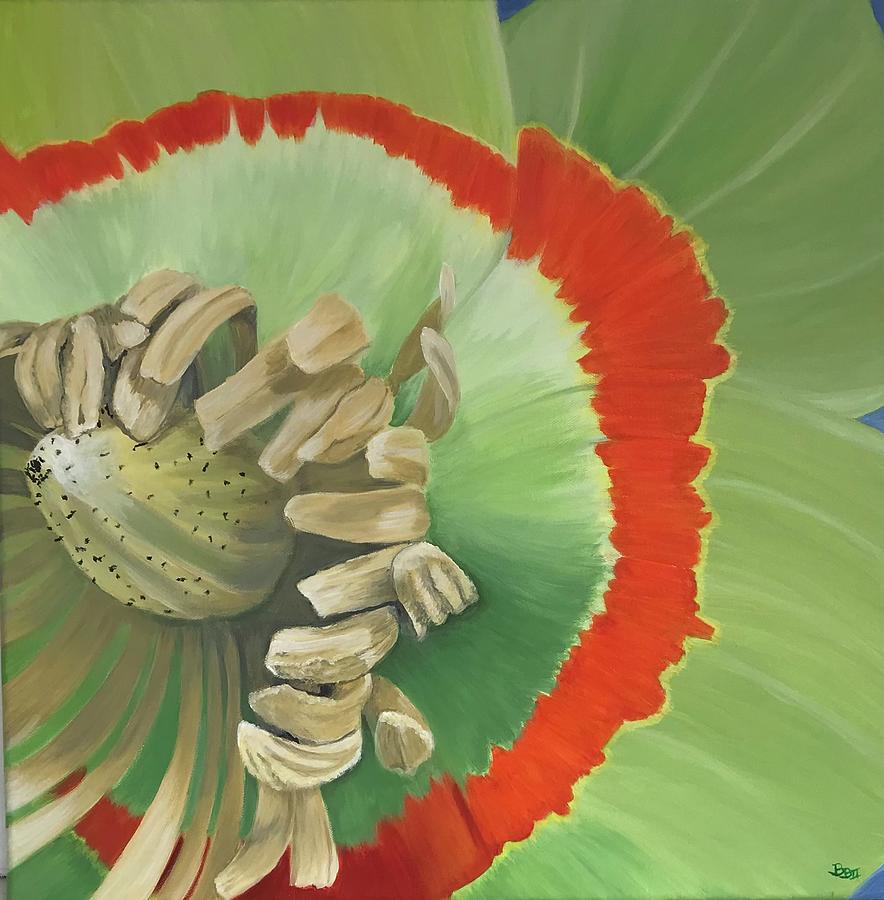 Tulip Tree Flower Painting by Boots Quimby