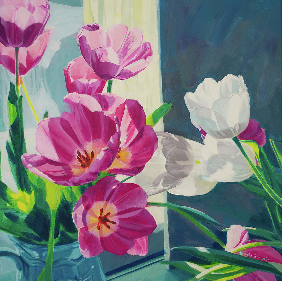 Tulips 2 Painting by Amanda Schwabe