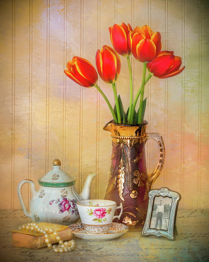 Tulips and Memories   Photograph by Harriet Feagin
