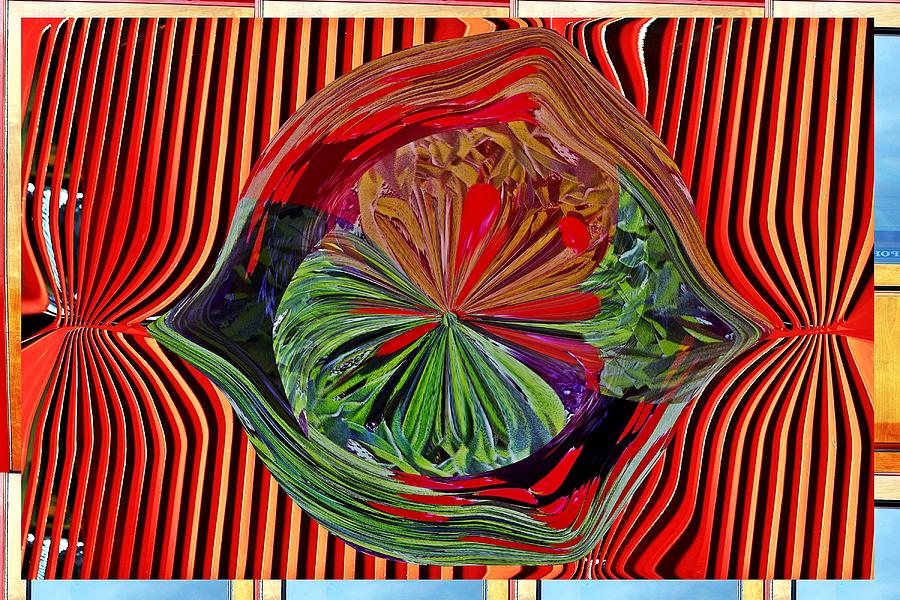 Tulips box and little planet as art  Digital Art by Karl Rose