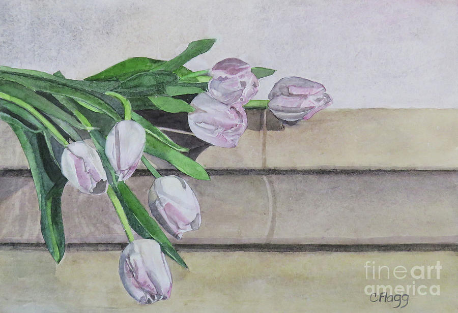 Tulips Painting by Carol Flagg