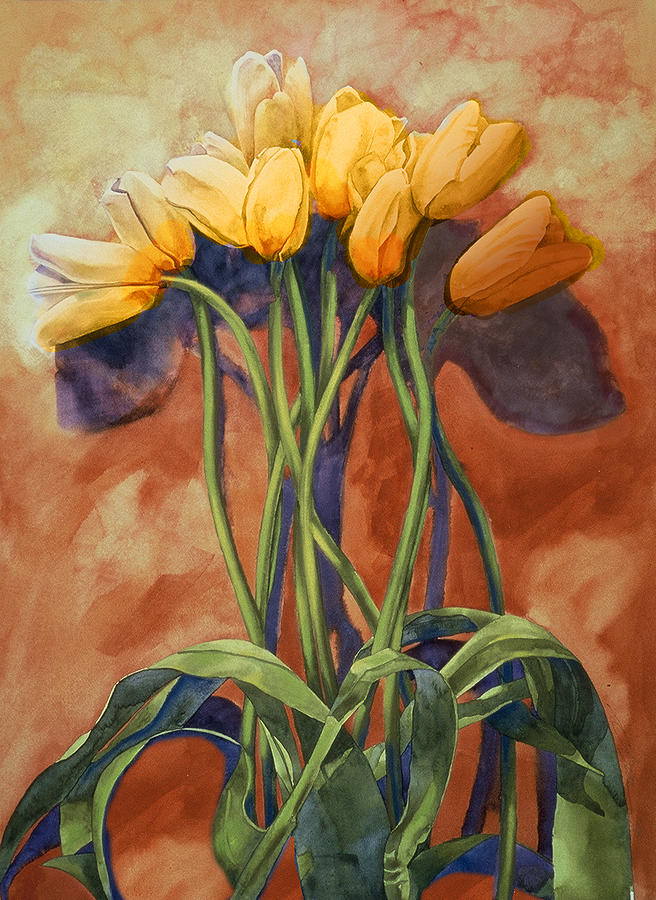 Tulips Painting by Cathy Locke