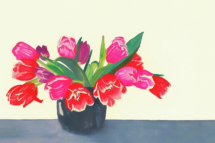 Spring Tulips  Painting by Deborah League