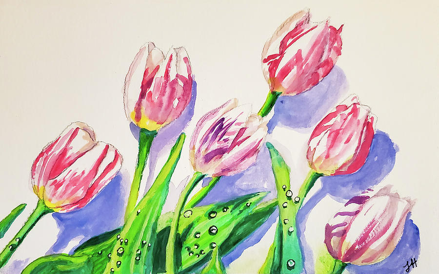 Tulips Painting by Jean Haynes