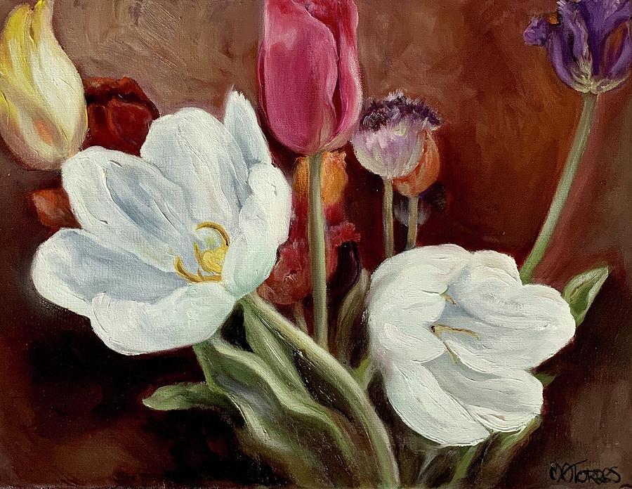Tulips Painting by Melissa Torres