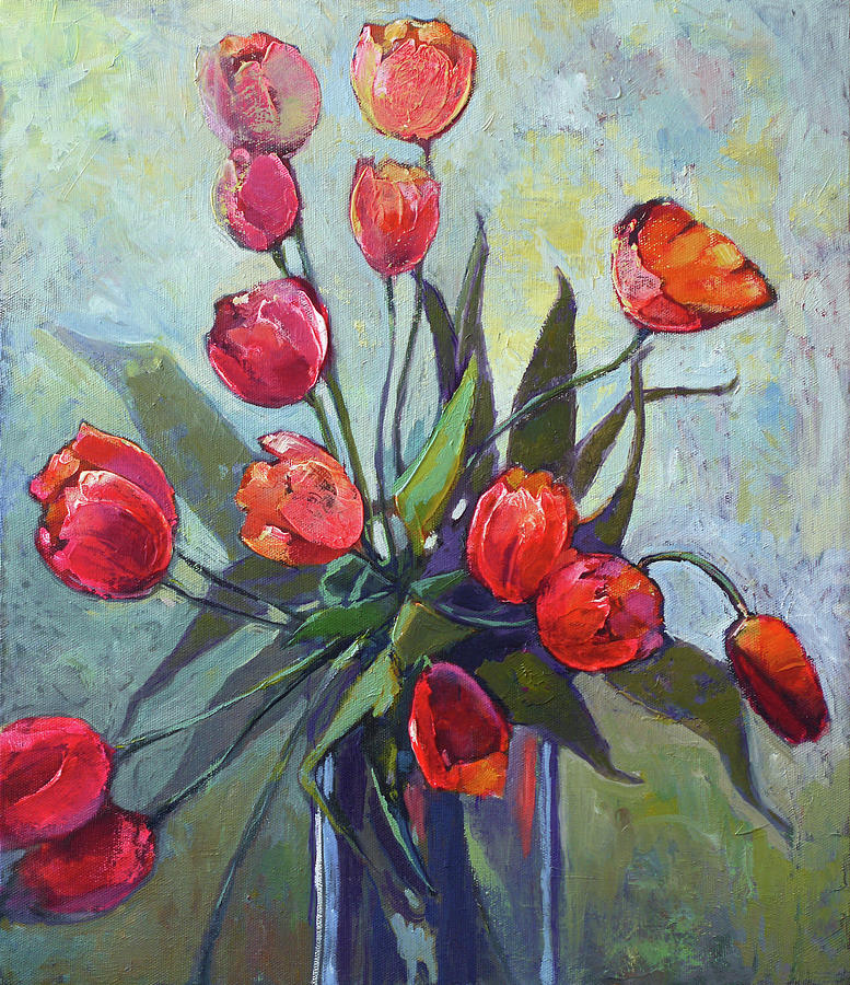 Tulips Painting by Olga Rikun - Fine Art America