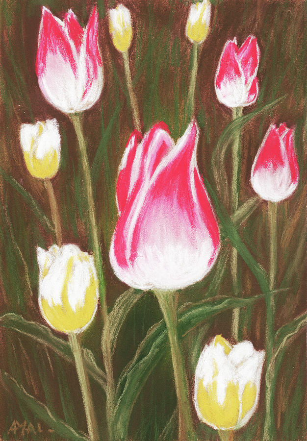 Tulips Time Painting by Anastasiya Malakhova