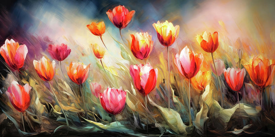 Tulips Digital Art by Imagine ART