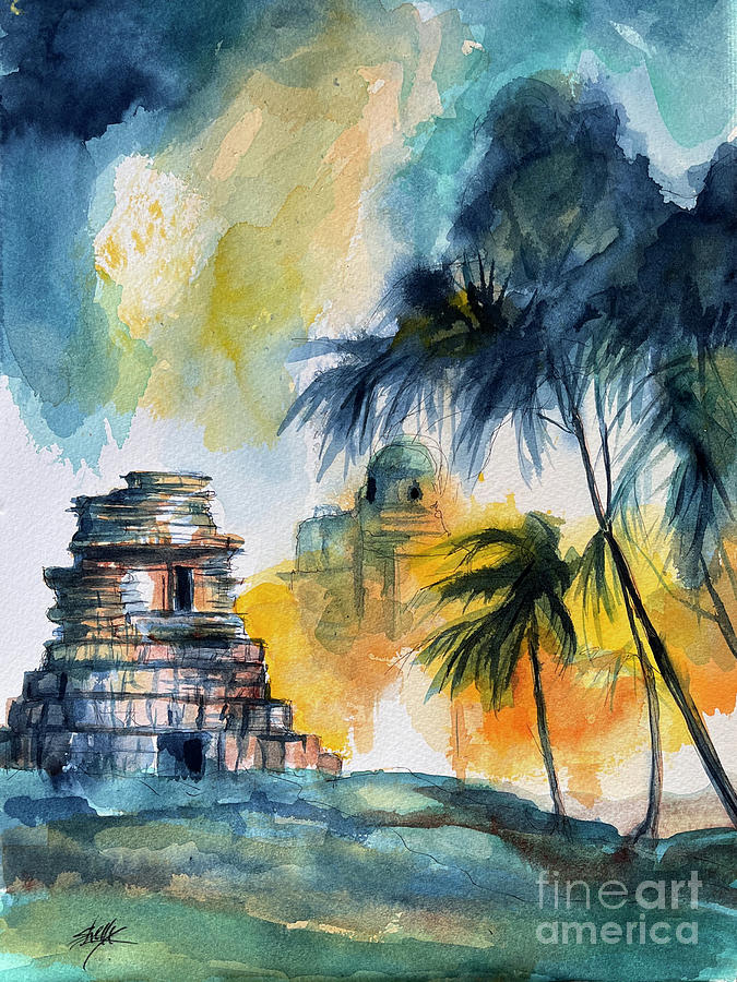Tulum I Painting by Shelly Leitheiser