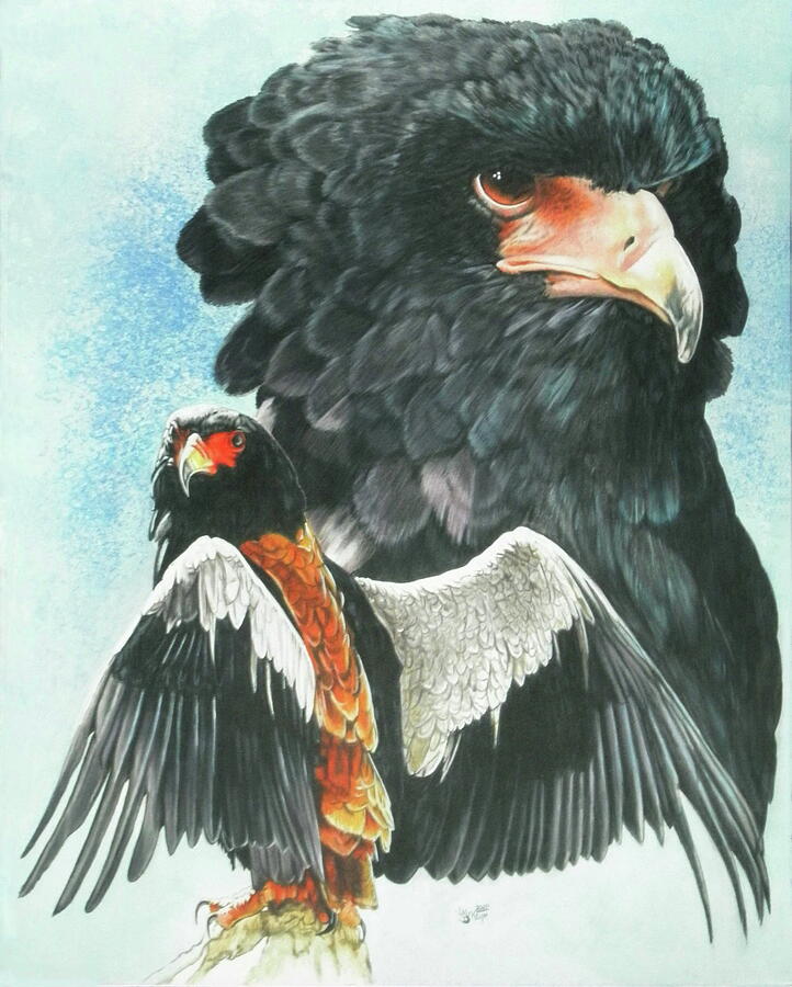 Eagle Mixed Media - Tumbler by Barbara Keith