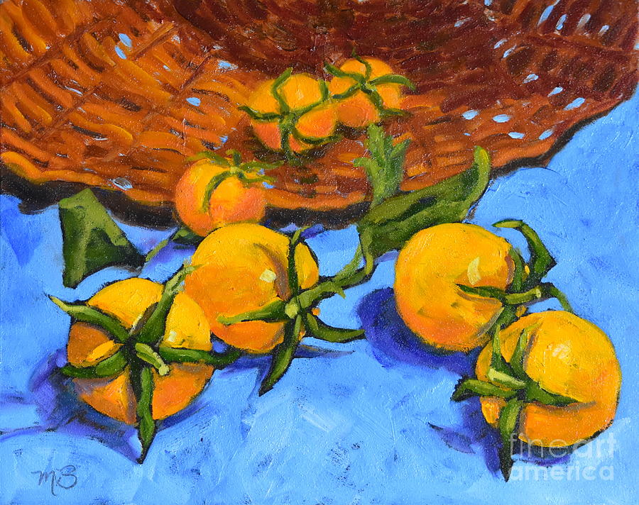Tumbling Tomatoes Painting by Mary Beth Harrison