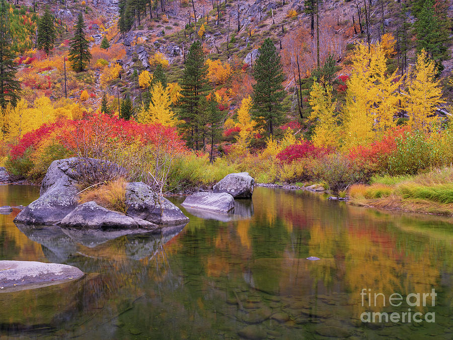 Tumwater Canyon Autumn Tranquility Photograph