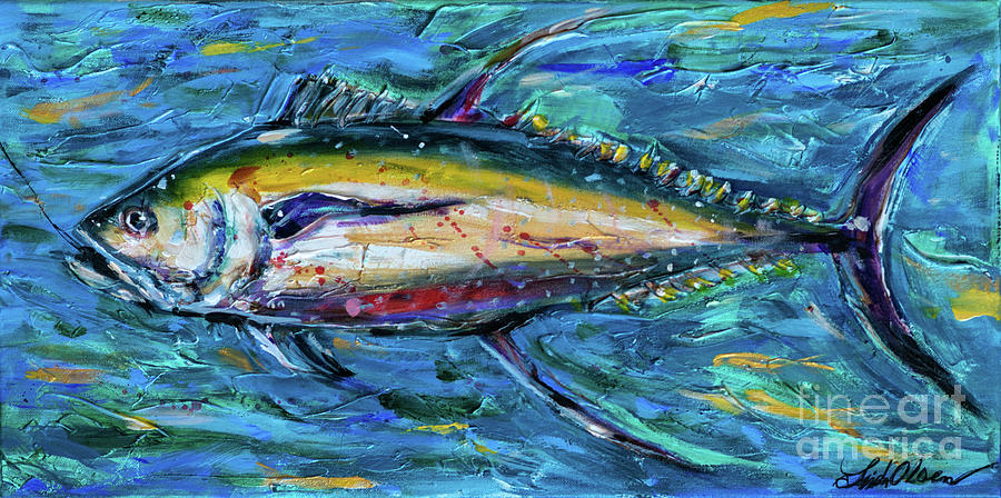 Tuna Delight Painting by Linda Olsen