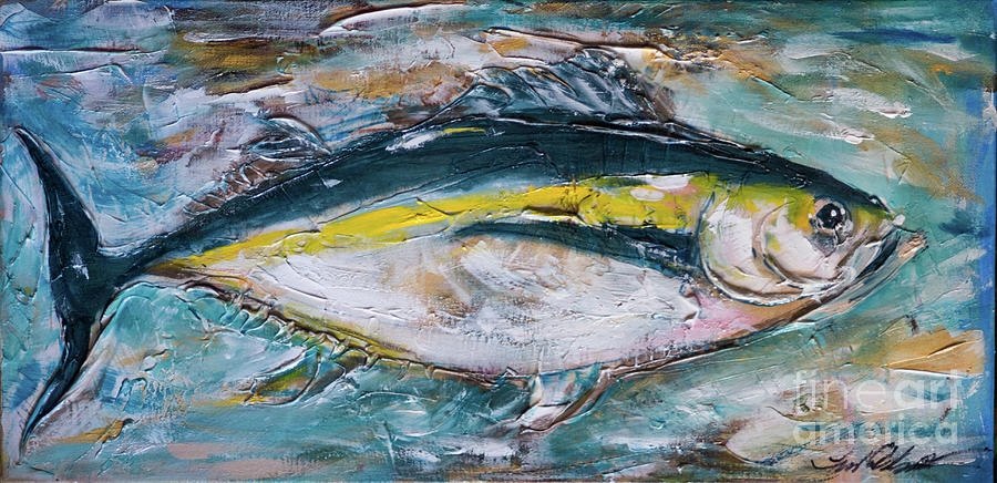 Tuna Fish Painting by Linda Olsen