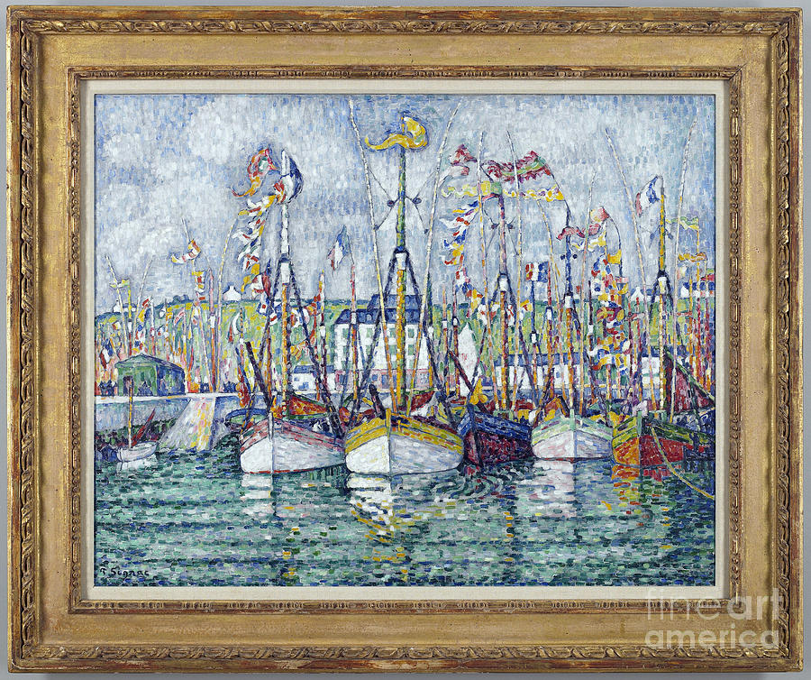 Tuna Fleet, 1923 Painting by Paul Signac