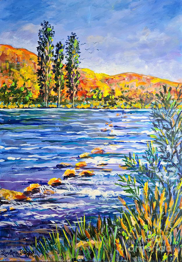 Tunceli River Painting by Lou Ann Bagnall