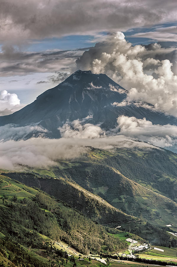 Tungurahua volcano phreactic eruption Photograph by Henri Leduc