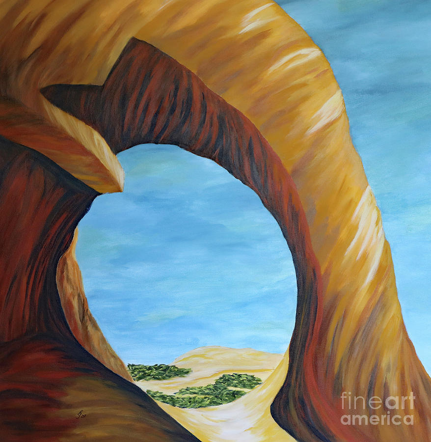Tunnel Arch Painting Painting by Christiane Schulze Art And Photography