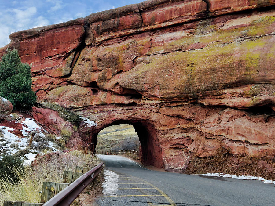 Tunnel At Red Rocks Park Colorado photograph Photograph by Ann Powell